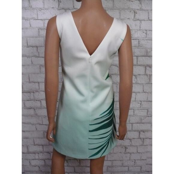 Catherine Malandrino Raffie Placid Palm Print Vback Shift Dress 6 NEW - Picture 11 of 12
